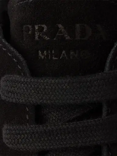 Prada Prax Suede and Re Nylon Sneakers - Black - Size 10.5 | Thumbnail 4 Prada Prax Suede and Re Nylon Sneakers - Black - Size 10.5 | Thumbnail 4