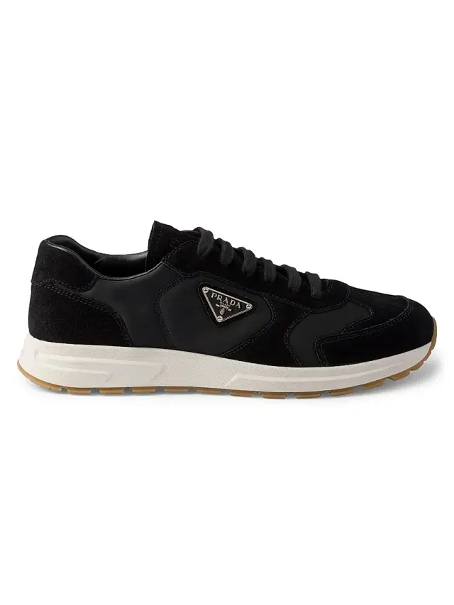 Prada Prax Suede and Re Nylon Sneakers - Black