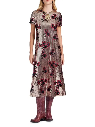 La DoubleJ Women's Super Midi Swing Dress | Thumbnail 3