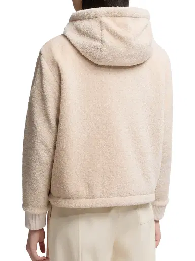 Moncler Women's Reversible Down Filled Hoodie - White Pink | Thumbnail 3 Moncler Women's Reversible Down Filled Hoodie - White Pink | Thumbnail 3