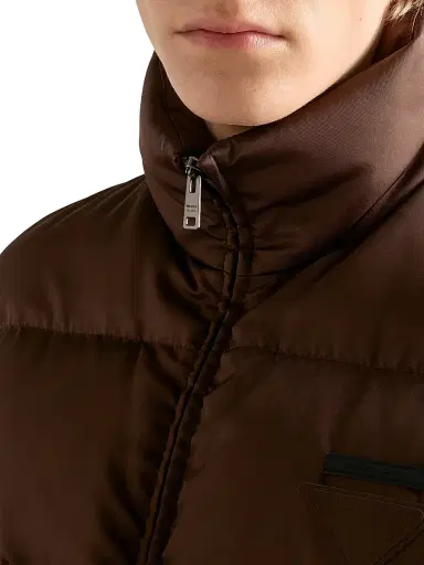 Prada Men's Medium-Weight Re-Nylon Down Jacket - Brown - Size XXXL | Thumbnail 4 Prada Men's Medium-Weight Re-Nylon Down Jacket - Brown - Size XXXL | Thumbnail 4
