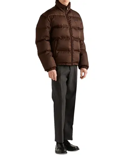 Prada Men's Medium-Weight Re-Nylon Down Jacket - Brown - Size XXXL | Thumbnail 5 Prada Men's Medium-Weight Re-Nylon Down Jacket - Brown - Size XXXL | Thumbnail 5
