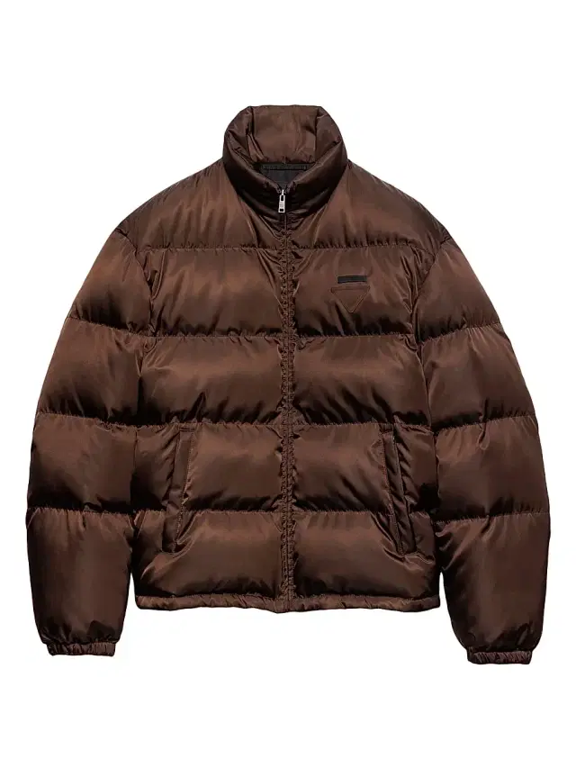 Men's Medium-Weight Re-Nylon Down Jacket - Brown