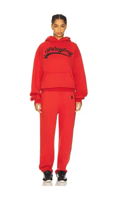 Playboy Logo Hoodie and Sweatpant Set | Thumbnail 3