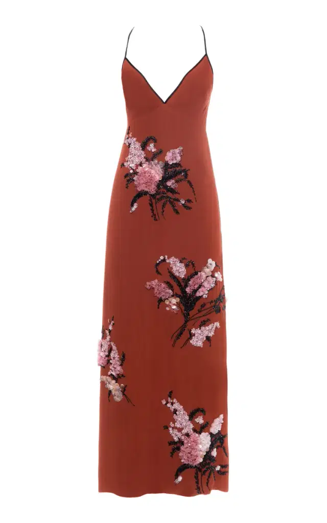 Floral Embroidered Slip Dress