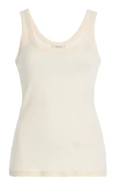 Lemaire Ribbed Cotton Tank Top | Thumbnail 1 Lemaire Ribbed Cotton Tank Top | Thumbnail 1