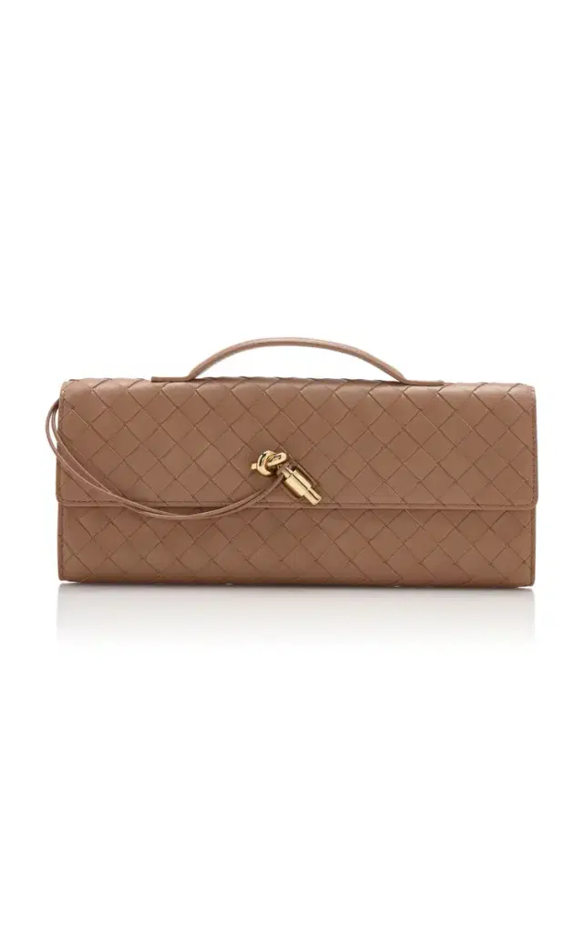 Andiamo Intrecciato Leather Clutch