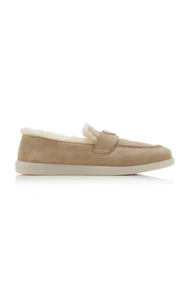 Prada Saint Tropez Shearling Loafers | Thumbnail 6 Prada Saint Tropez Shearling Loafers | Thumbnail 6