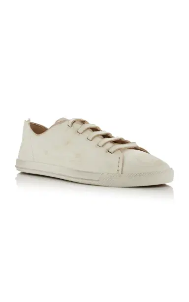 Prada Antiqued Leather Sneakers | Thumbnail 4 Prada Antiqued Leather Sneakers | Thumbnail 4