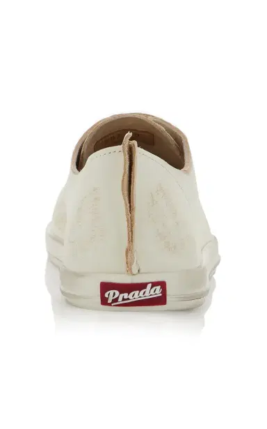Prada Antiqued Leather Sneakers | Thumbnail 5 Prada Antiqued Leather Sneakers | Thumbnail 5