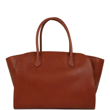 The Row The Row Marlo 12 Tote Bag Acero Polished Saddle Silver Hardware | Thumbnail 1 The Row The Row Marlo 12 Tote Bag Acero Polished Saddle Silver Hardware | Thumbnail 1