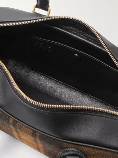 Loewe Amazona 23 Leather-trimmed Checked Suede Shoulder Bag | Thumbnail 5