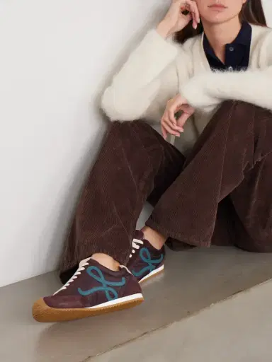Loewe Ballet Runner 2.0 Logo-appliquéd Shell, Suede And Leather Sneakers | Thumbnail 2 Loewe Ballet Runner 2.0 Logo-appliquéd Shell, Suede And Leather Sneakers | Thumbnail 2
