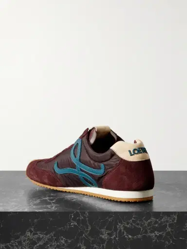Loewe Ballet Runner 2.0 Logo-appliquéd Shell, Suede And Leather Sneakers | Thumbnail 3 Loewe Ballet Runner 2.0 Logo-appliquéd Shell, Suede And Leather Sneakers | Thumbnail 3