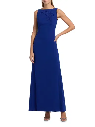 SACHIN & BABI Women's Tracey Embellished Crepe Sleeveless Gown | Thumbnail 2