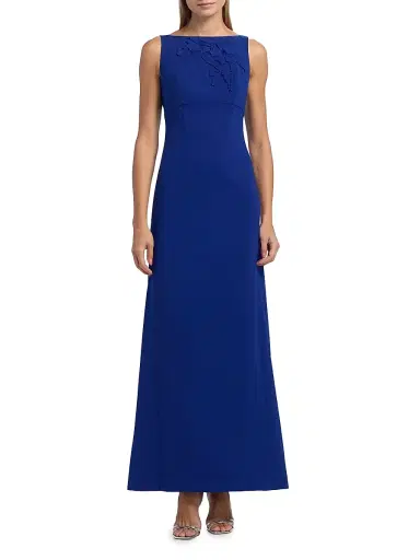 SACHIN & BABI Women's Tracey Embellished Crepe Sleeveless Gown | Thumbnail 3
