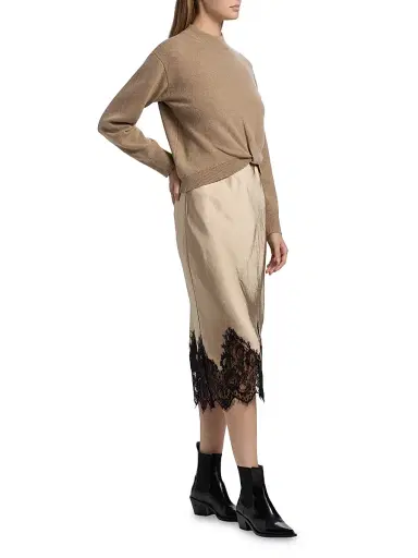dh New York Women's Sol Combo Sweater Dress - Oatmeal Combo | Thumbnail 4