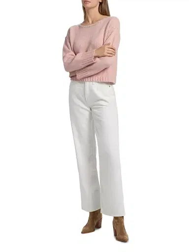 dh New York Women's Seraphina Dropped Shoulder Sweater - Petal Combo | Thumbnail 2