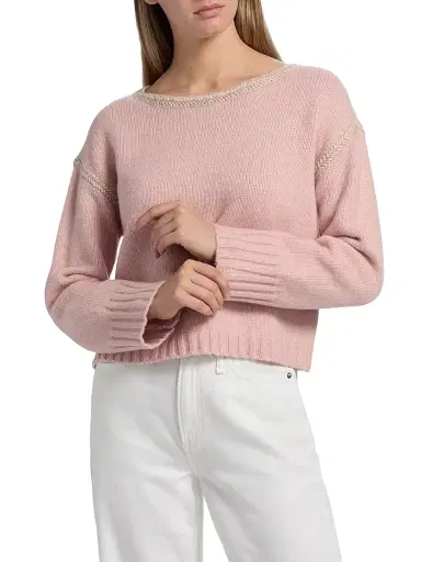 dh New York Women's Seraphina Dropped Shoulder Sweater - Petal Combo | Thumbnail 3