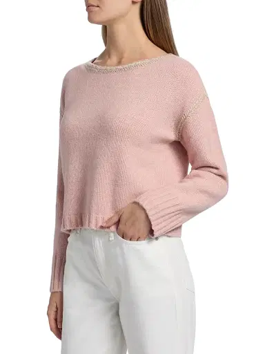 dh New York Women's Seraphina Dropped Shoulder Sweater - Petal Combo | Thumbnail 4