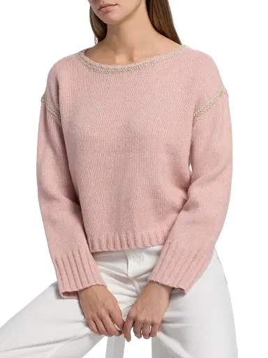 dh New York Women's Seraphina Dropped Shoulder Sweater - Petal Combo | Thumbnail 6
