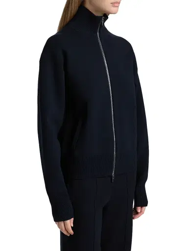 A.L.C. Women's Oliver Zip Cardigan - Navy | Thumbnail 4 A.L.C. Women's Oliver Zip Cardigan - Navy | Thumbnail 4