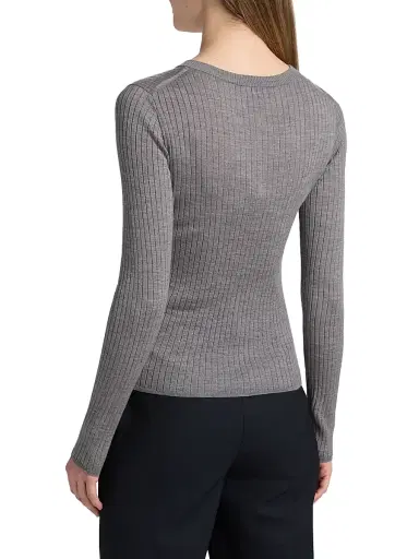 A.L.C. Women's Fisher Wool Cardigan - Medium Heather Grey - Size XL | Thumbnail 5 A.L.C. Women's Fisher Wool Cardigan - Medium Heather Grey - Size XL | Thumbnail 5