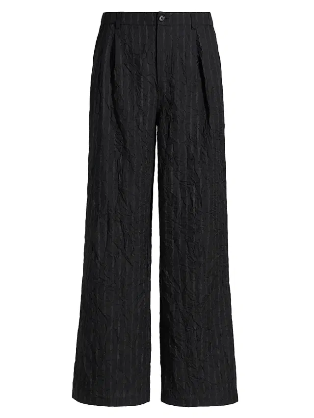Men's Franco Striped Textured Pants - Charcoal