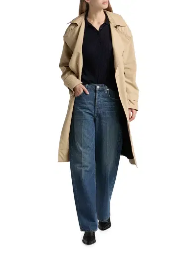 A.L.C. Women's Asher Oversized Belted Trench Coat - Beige - Size XL | Thumbnail 2
