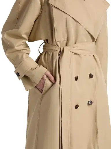 A.L.C. Women's Asher Oversized Belted Trench Coat - Beige - Size XL | Thumbnail 6