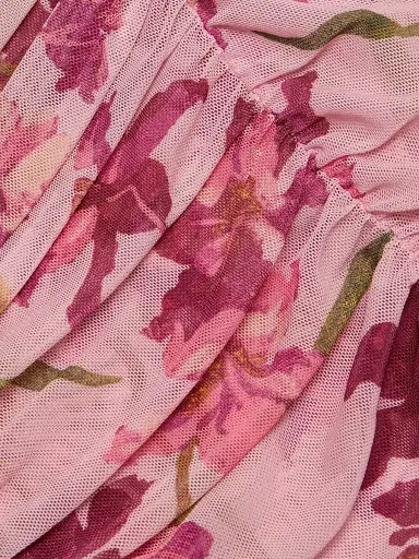 Cinq à Sept Women's Lucy Floral Fitted Long-Sleeve Ruched Top | Thumbnail 7 Cinq à Sept Women's Lucy Floral Fitted Long-Sleeve Ruched Top | Thumbnail 7