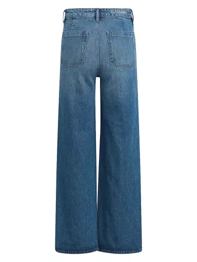Favorite Daughter Women's Campbell Wash Mischa Super High-Rise Wide-Leg Jeans - Campbell - Size 31 | Thumbnail 3