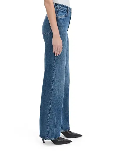 Favorite Daughter Women's Campbell Wash Mischa Super High-Rise Wide-Leg Jeans - Campbell - Size 31 | Thumbnail 5