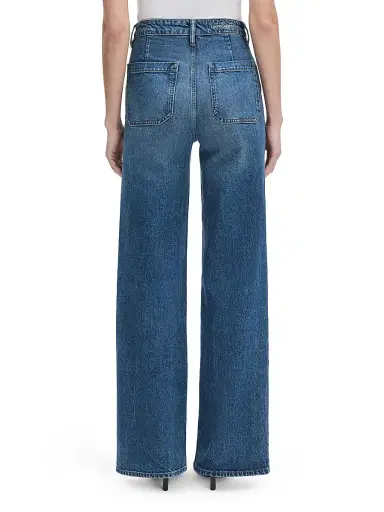 Favorite Daughter Women's Campbell Wash Mischa Super High-Rise Wide-Leg Jeans - Campbell - Size 31 | Thumbnail 6
