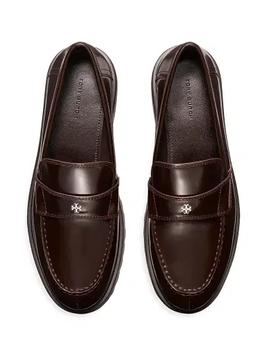 Tory Burch Women's Classic Leather Lug-Sole Loafers - Cocoa - Size 9.5 | Thumbnail 3 Tory Burch Women's Classic Leather Lug-Sole Loafers - Cocoa - Size 9.5 | Thumbnail 3