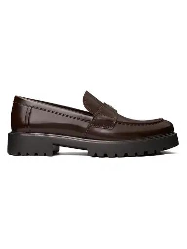 Tory Burch Women's Classic Leather Lug-Sole Loafers - Cocoa - Size 9.5 | Thumbnail 1 Tory Burch Women's Classic Leather Lug-Sole Loafers - Cocoa - Size 9.5 | Thumbnail 1