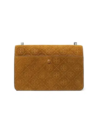 Tory Burch Women's T Monogram Suede Shoulder Bag | Thumbnail 6