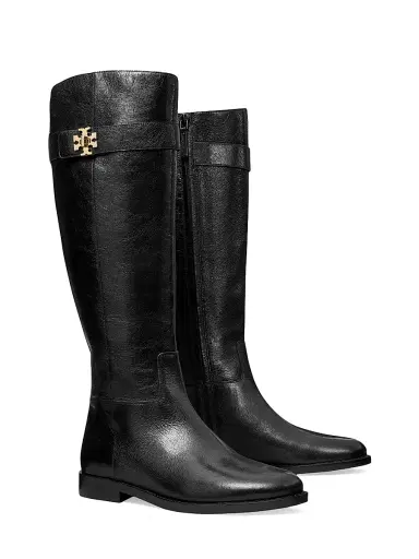Tory Burch Women's Turnlock Riding Boots - Perfect Black - Size 7 | Thumbnail 2 Tory Burch Women's Turnlock Riding Boots - Perfect Black - Size 7 | Thumbnail 2