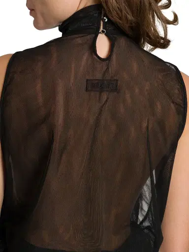 The Attico Women's Feather Tulle Minidress - Black | Thumbnail 6 The Attico Women's Feather Tulle Minidress - Black | Thumbnail 6