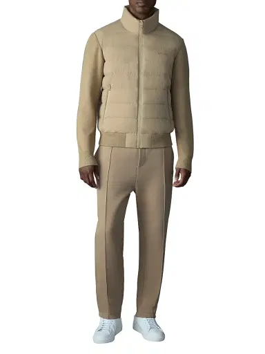 Mackage Men's Haney-Cityz Quilted Down Jacket - Light Camel - Size Large | Thumbnail 2
