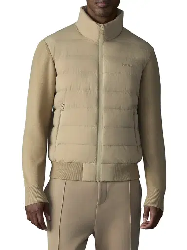 Mackage Men's Haney-Cityz Quilted Down Jacket - Light Camel - Size Large | Thumbnail 3