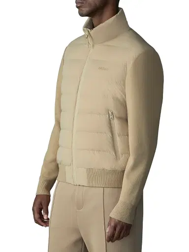 Mackage Men's Haney-Cityz Quilted Down Jacket - Light Camel - Size Large | Thumbnail 4