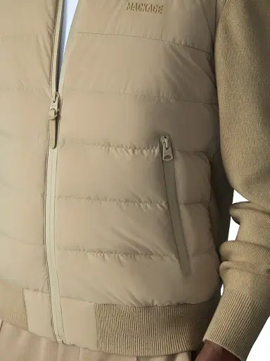 Mackage Men's Haney-Cityz Quilted Down Jacket - Light Camel - Size Large | Thumbnail 6