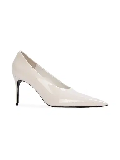 Black Suede Studio Women's Jona 80MM Leather Pumps - Coconut Patent - Size 6 | Thumbnail 2