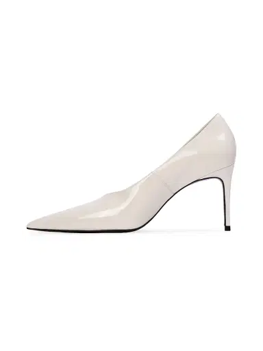 Black Suede Studio Women's Jona 80MM Leather Pumps - Coconut Patent - Size 6 | Thumbnail 4