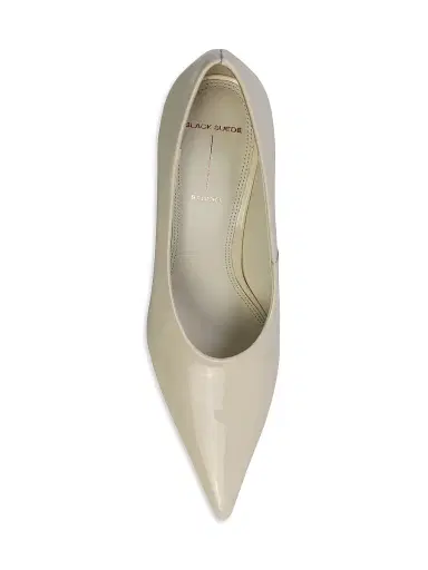 Black Suede Studio Women's Jona 80MM Leather Pumps - Coconut Patent - Size 6 | Thumbnail 5