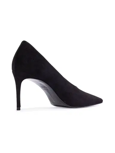 Black Suede Studio Women's Jona 80MM Suede Pumps | Thumbnail 4 Black Suede Studio Women's Jona 80MM Suede Pumps | Thumbnail 4