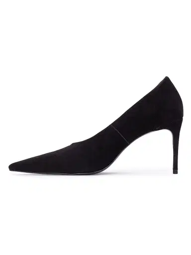 Black Suede Studio Women's Jona 80MM Suede Pumps | Thumbnail 5 Black Suede Studio Women's Jona 80MM Suede Pumps | Thumbnail 5