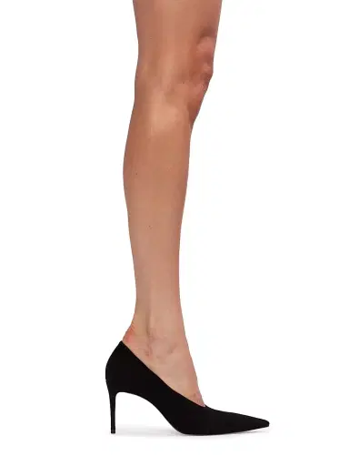 Black Suede Studio Women's Jona 80MM Suede Pumps | Thumbnail 6 Black Suede Studio Women's Jona 80MM Suede Pumps | Thumbnail 6