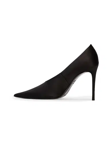 Black Suede Studio Women's Jona 100MM Satin Pumps - Black Satin - Size 12 | Thumbnail 4 Black Suede Studio Women's Jona 100MM Satin Pumps - Black Satin - Size 12 | Thumbnail 4